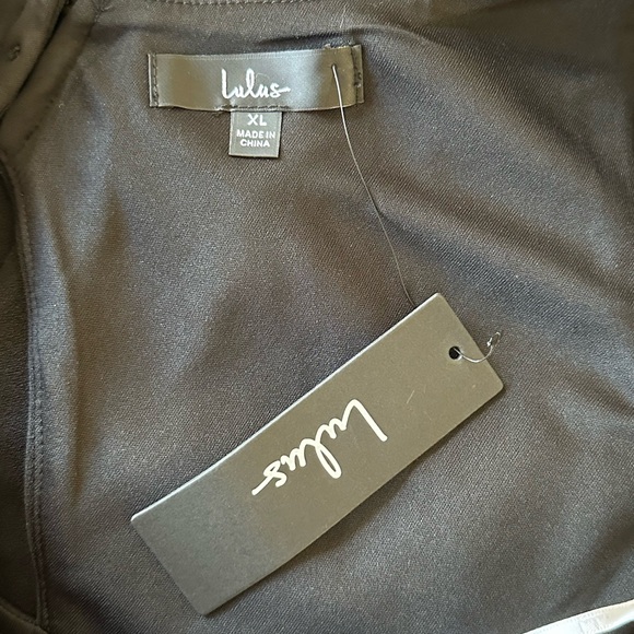 NWT Lulus Moments of Bliss Black Backless Mermaid Maxi Dress Women’s XL - Picture 7 of 11